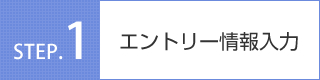 エントリー情報入力